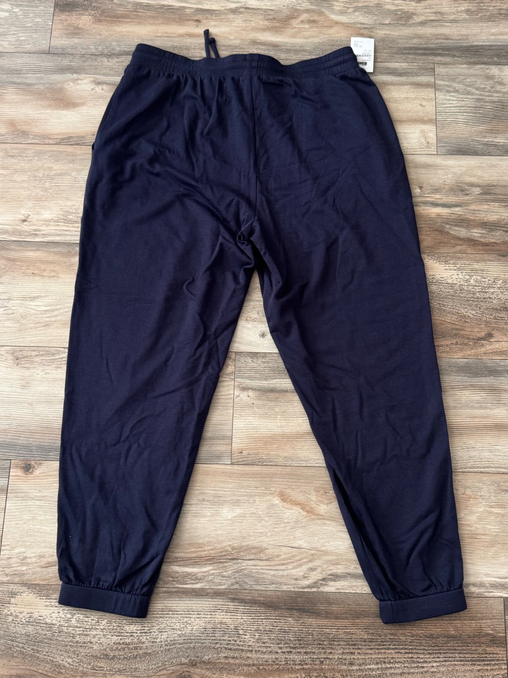 Eileen Fisher Ankle Track Pants Navy Large NWT Organic Cotton - Picture 8 of 12